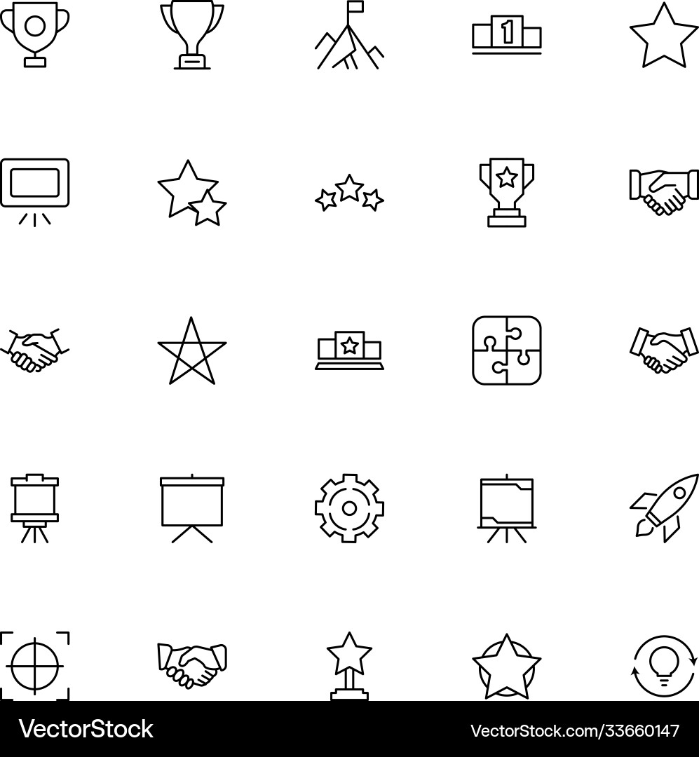 Startup icon set Vector Image