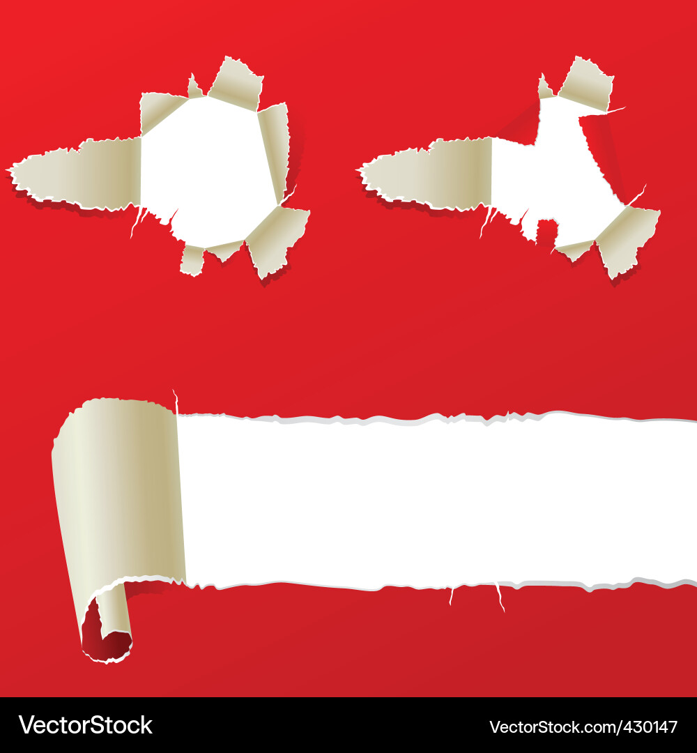 Torn Paper Texture Vector Image