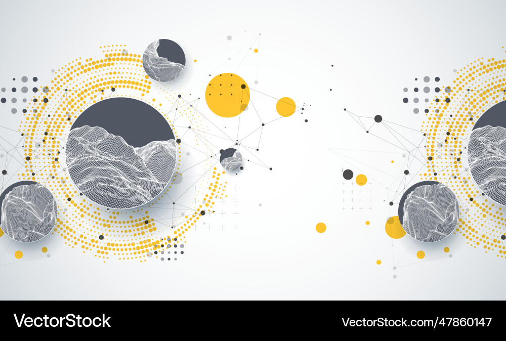 Trendy abstract wireframe background modern Trendy abstract wireframe background modern vector image
