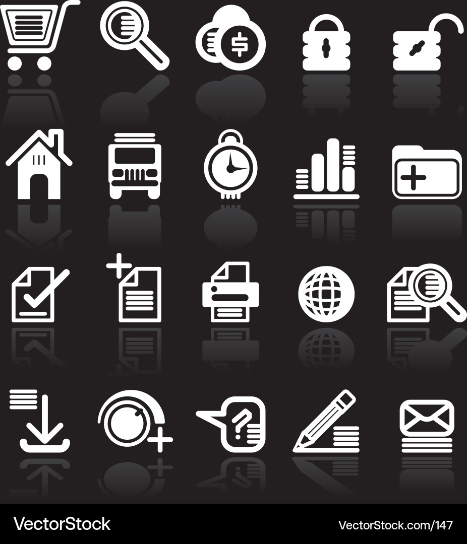 Web Style Icons - Minimal vector image
