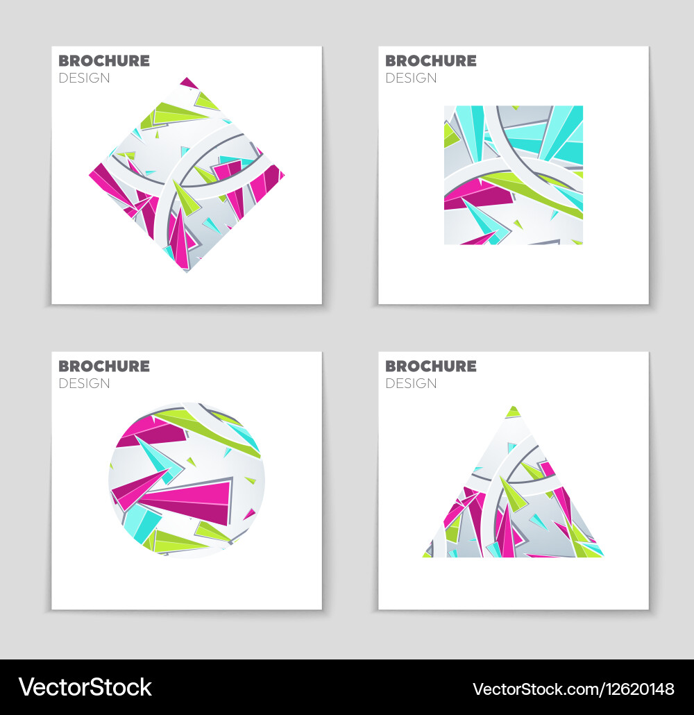 Abstract layout background set for art vector image