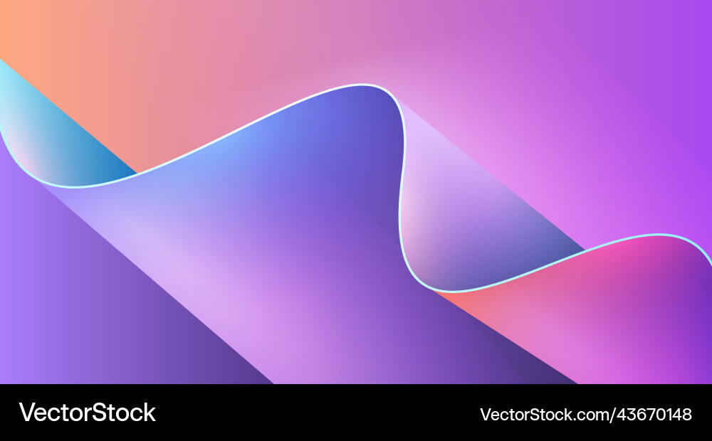 Abstract Paper Waves Background vector image