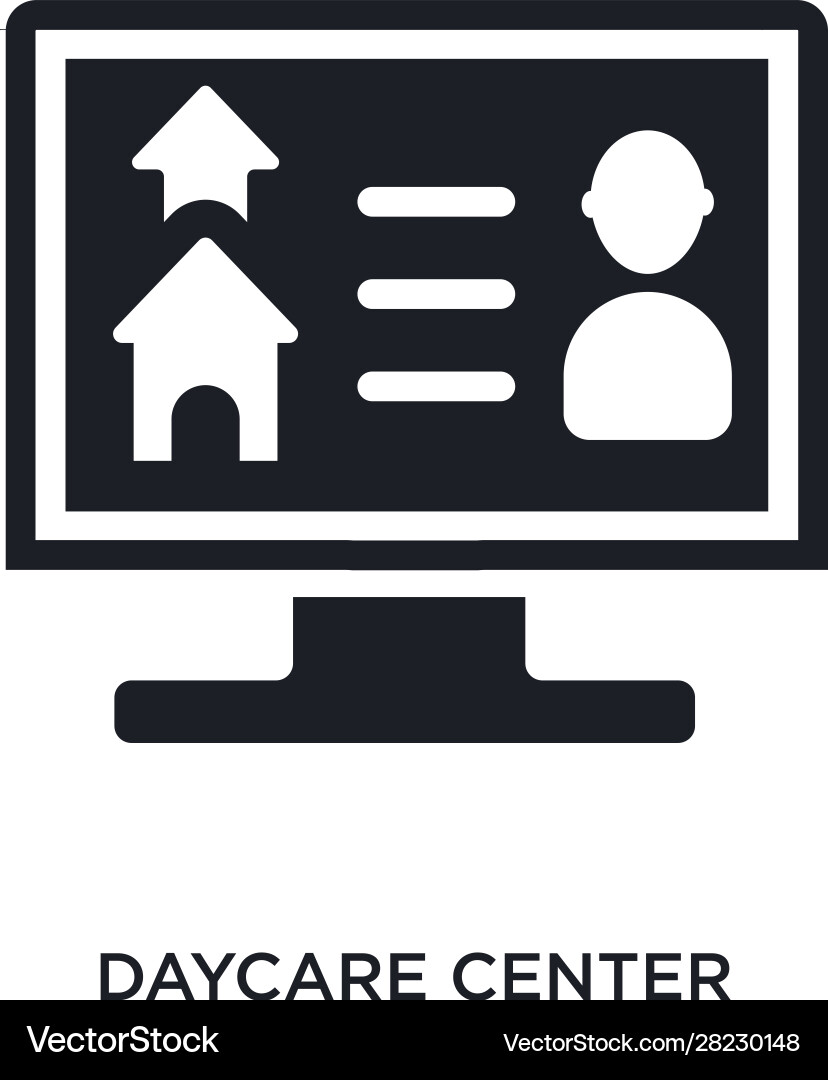 Daycare center isolated icon simple element from Daycare center isolated icon simple element from vector image