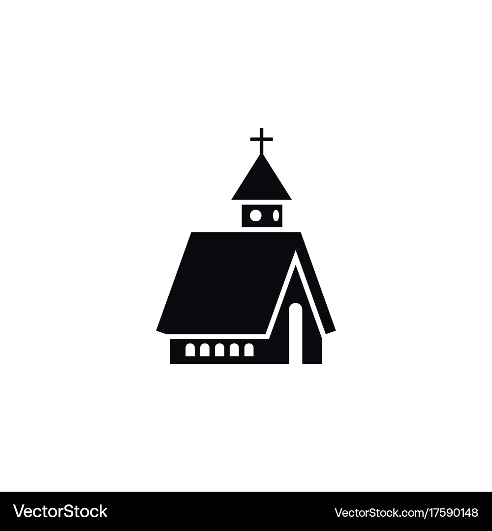 Isolated christian icon structure element Vector Image