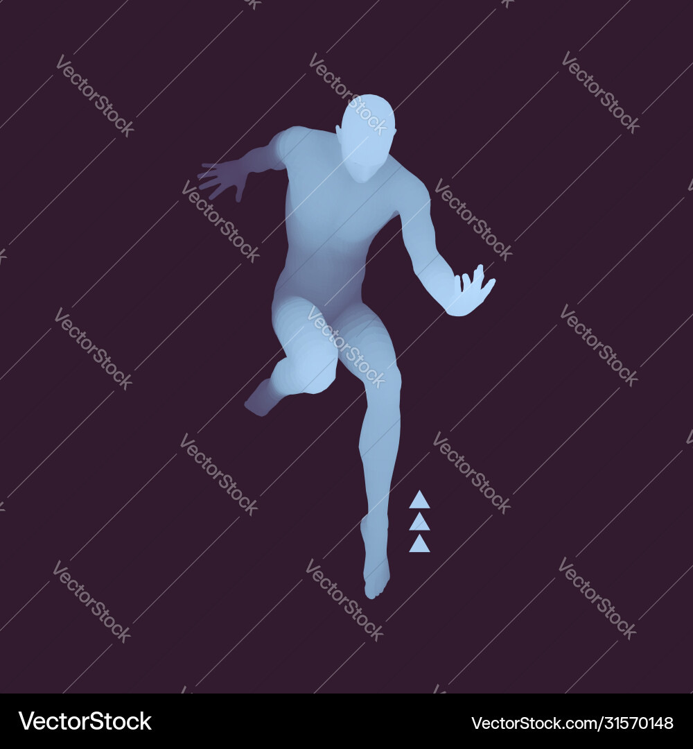 Man is posing and dancing silhouette a dancer Vector Image