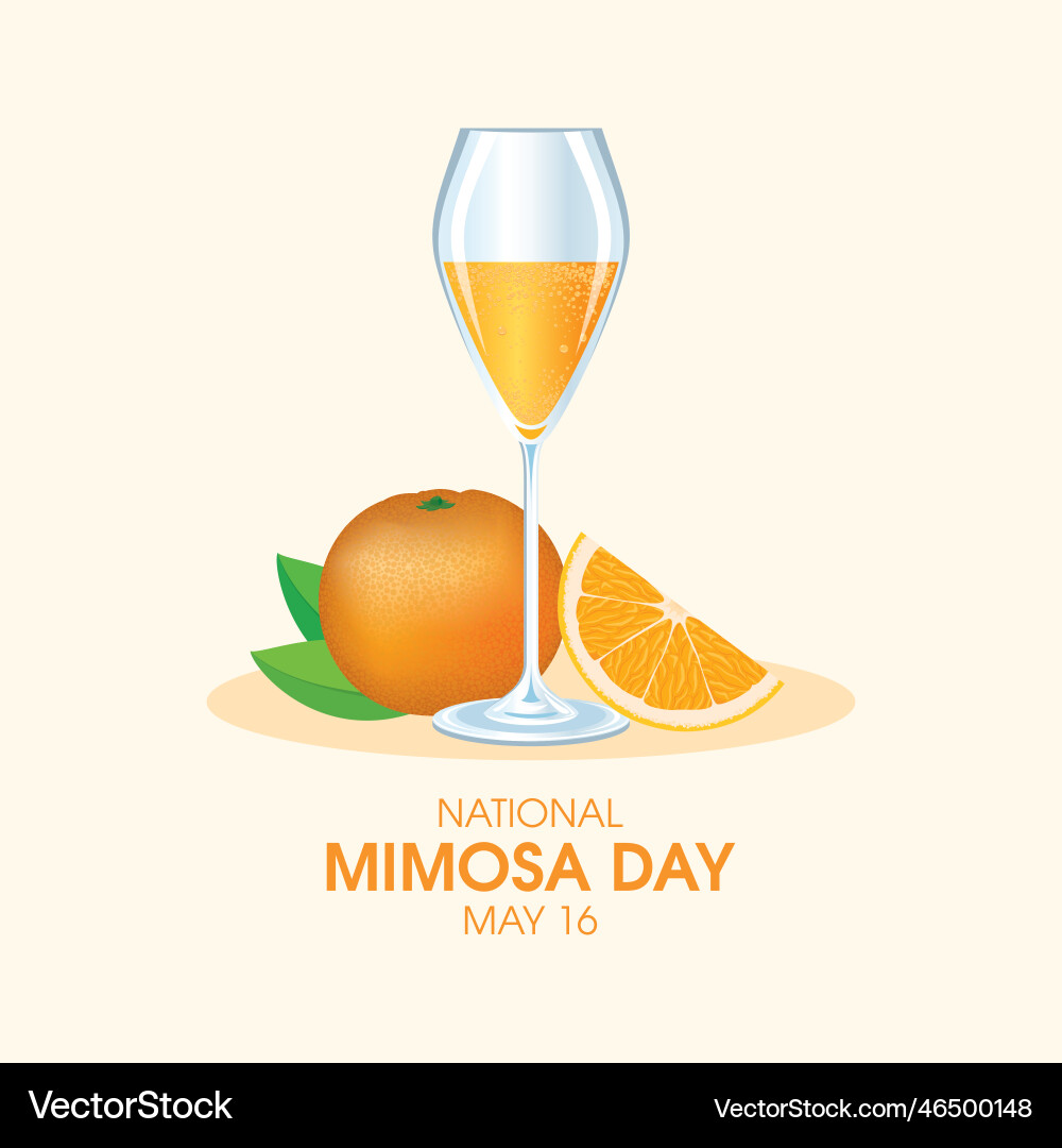 National mimosa day poster Royalty Free Vector Image