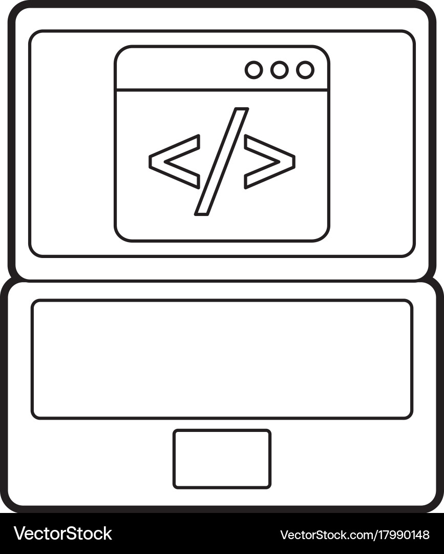 Programmierung der binären Computerentwicklung Vektorbild