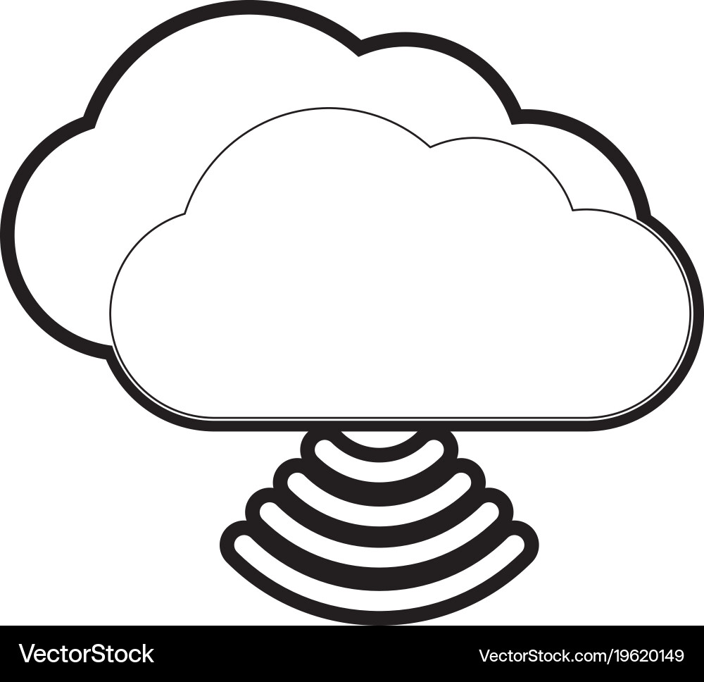 Cloud computing design Vector Image