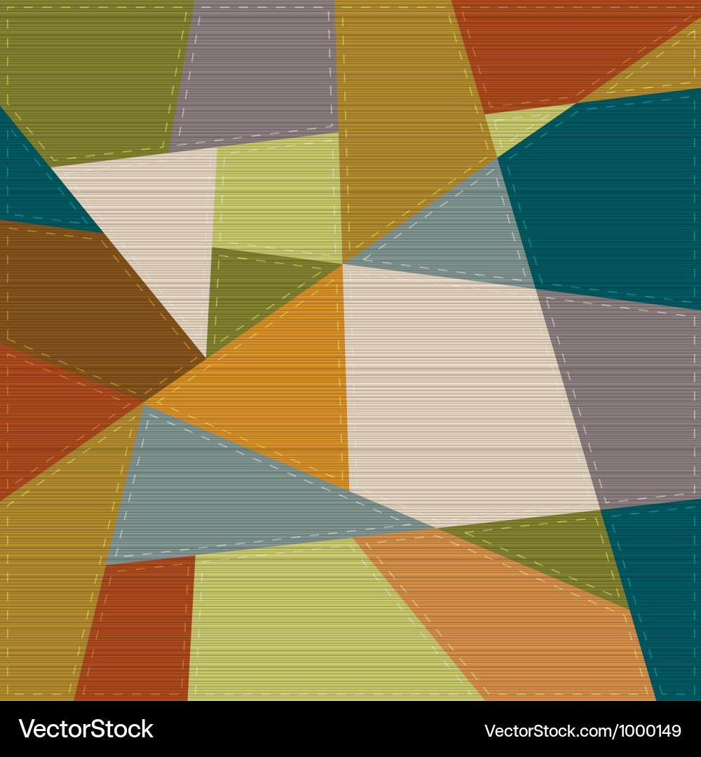 Patchwork Geometric Background vector image