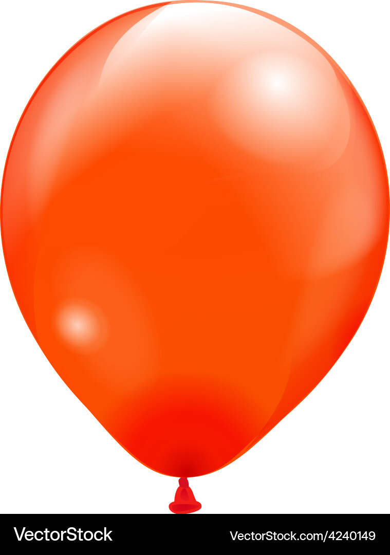 Red balloon Royalty Free Vector Image - VectorStock