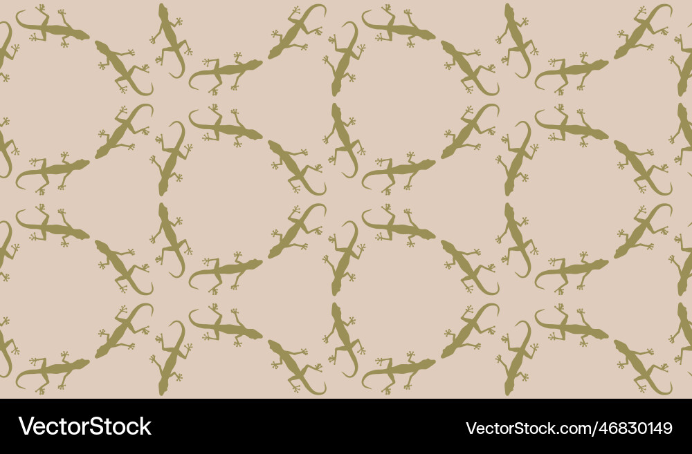 Seamless pattern with gecko lizards endless Seamless pattern with gecko lizards endless vector image