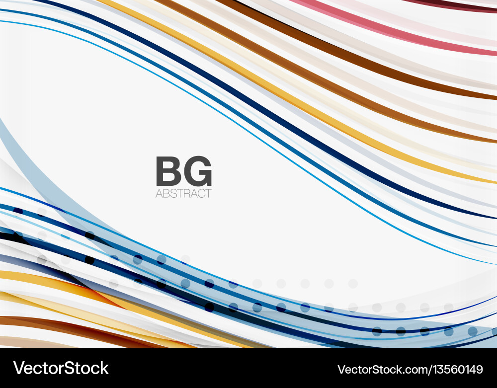 Thin lines wave abstract background Thin lines wave abstract background Vector Image