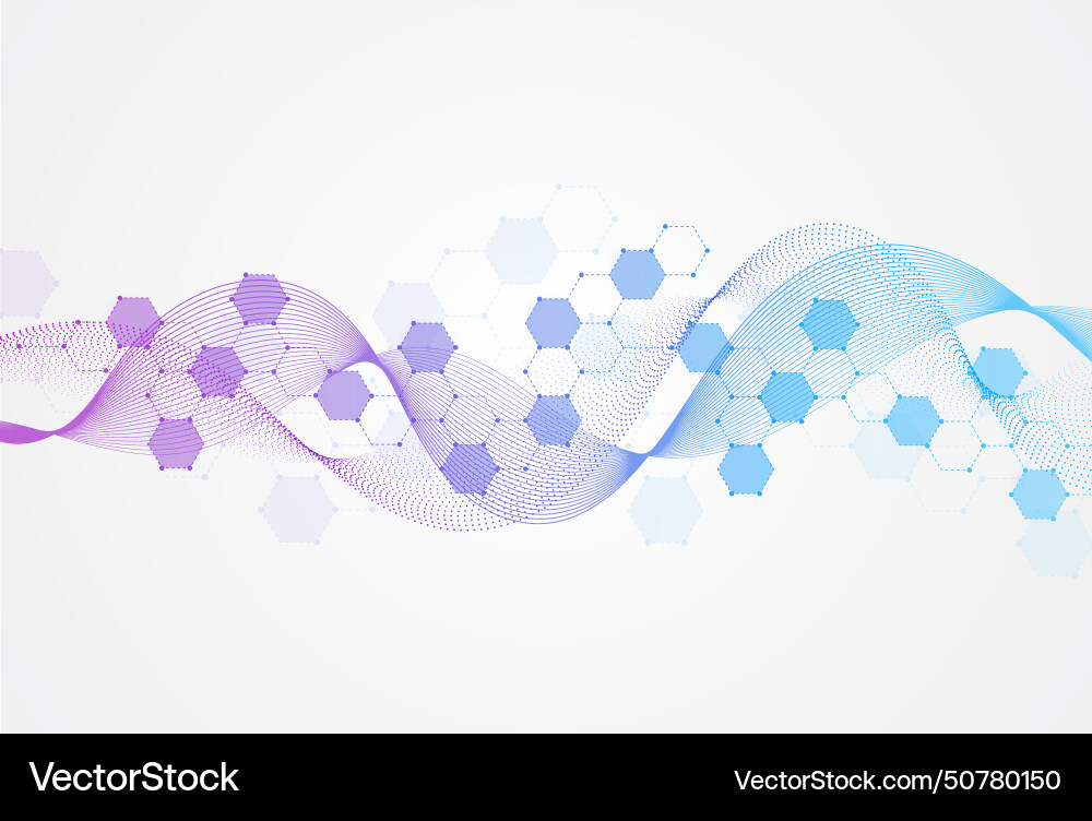 Abstract hexagonal molecular structures Abstract hexagonal molecular structures vector image