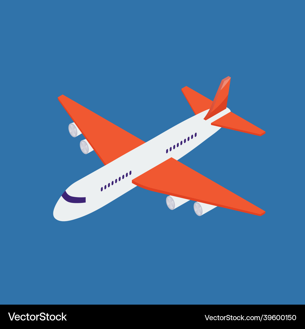 Airplane isometric Airplane isometric vector image