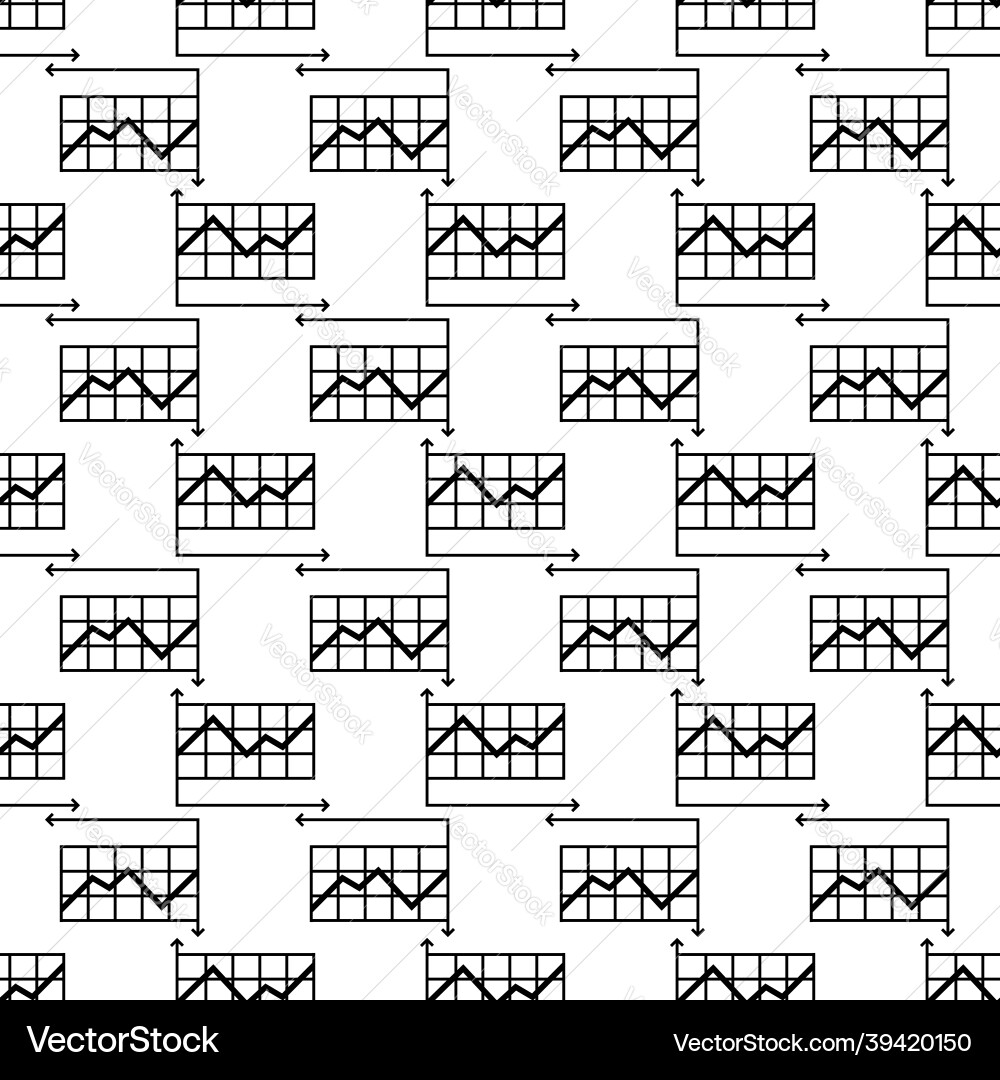 Graph pattern seamless Graph pattern seamless vector image
