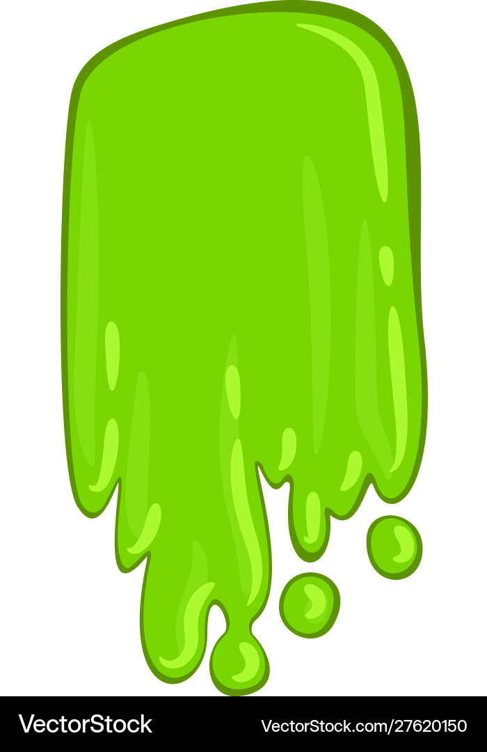 Green slime icon bright scary paint spot Green slime icon bright scary paint spot vector image
