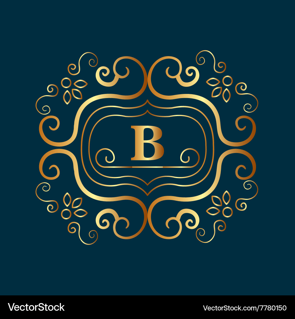 Monogram background design vector image