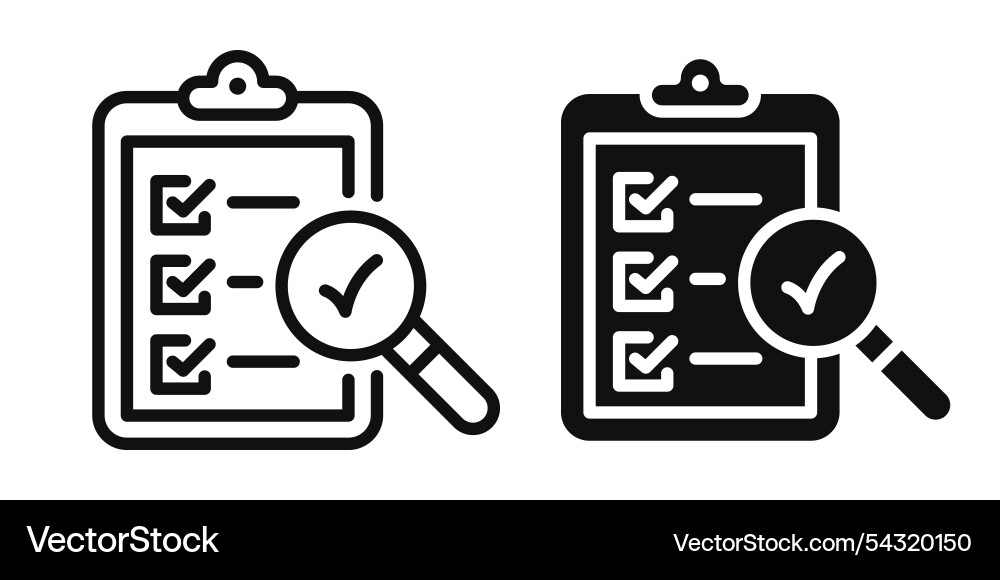 Quality control editable stroke and solid web vector image