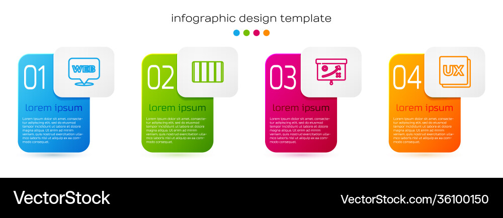 Set line web and graphic design color palette Set line web and graphic design color palette vector image