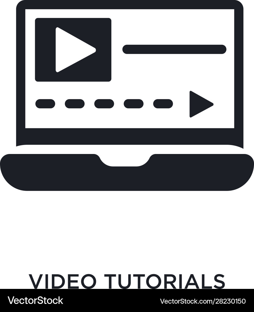 Video Tutorials isolierte Icon einfaches Element aus Video Tutorials isolierte Icon einfaches Element aus vektorbild
