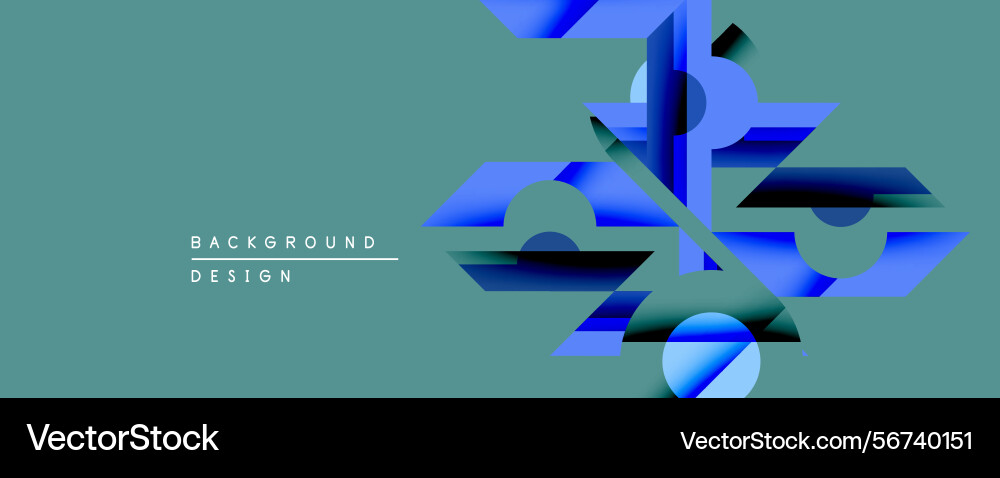 Abstract geometric shapes overlap creating Abstract geometric shapes overlap creating Vector Image