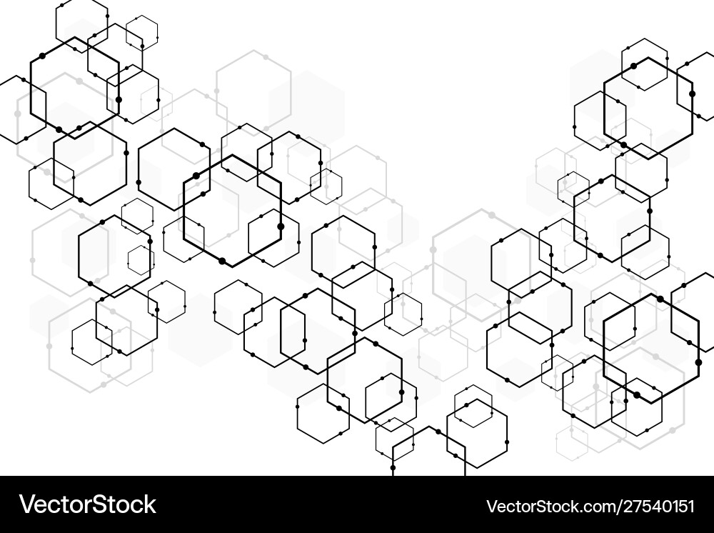 Abstract hexagonal tech background Abstract hexagonal tech background vector image