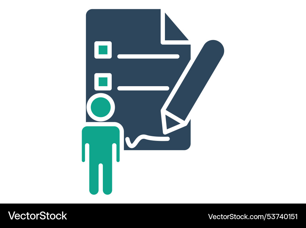 Assignment solid icon Assignment solid icon vector image