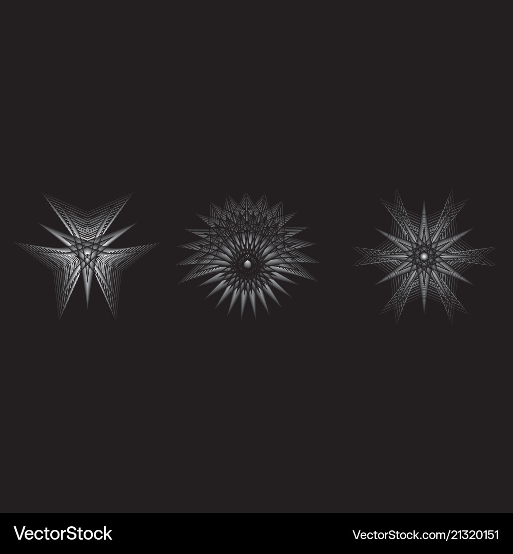 Cosmic object is a geometric fractal vector image