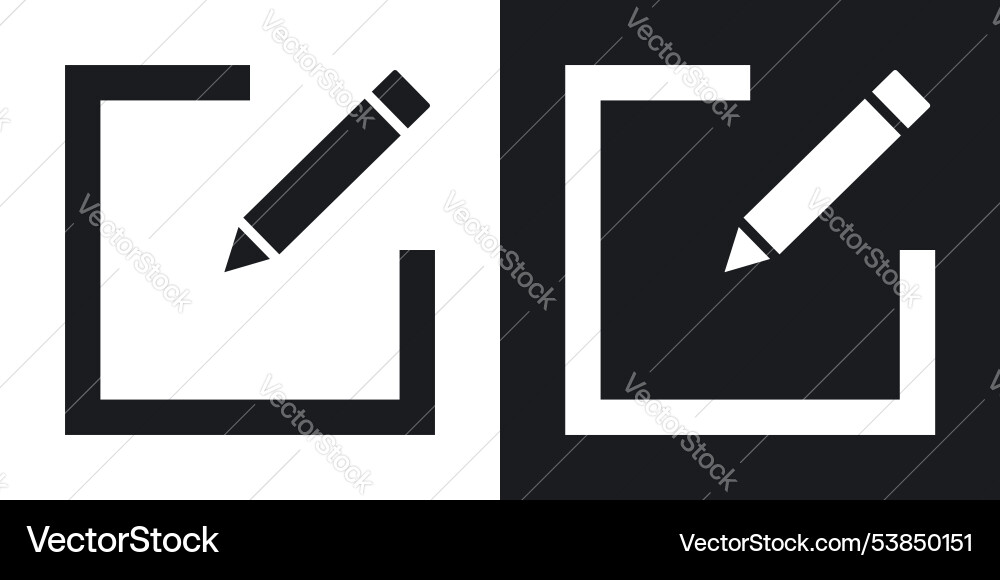 Edit button icon set Edit button icon set vector image