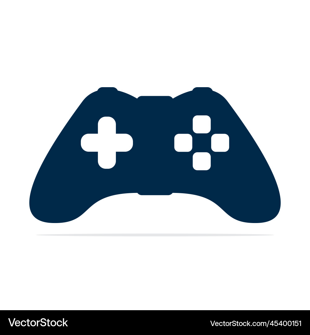 Game joystick or device controller logo vector image
