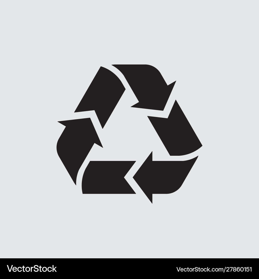 Garbage recycling logo reuse reduce Garbage recycling logo reuse reduce Vector Image