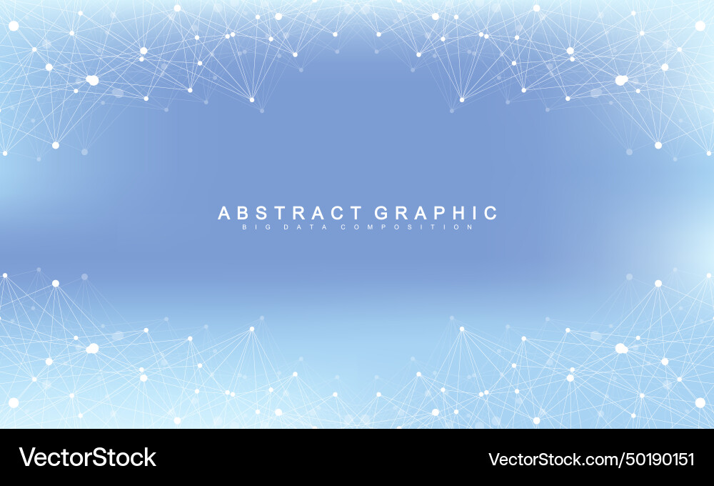 Global network connection banner design template vector image