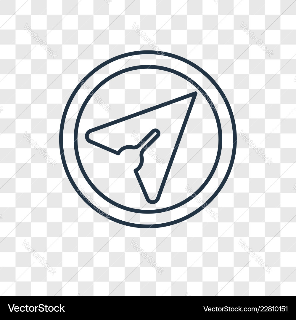 Navigation concept linear icon isolated Navigation concept linear icon isolated vector image