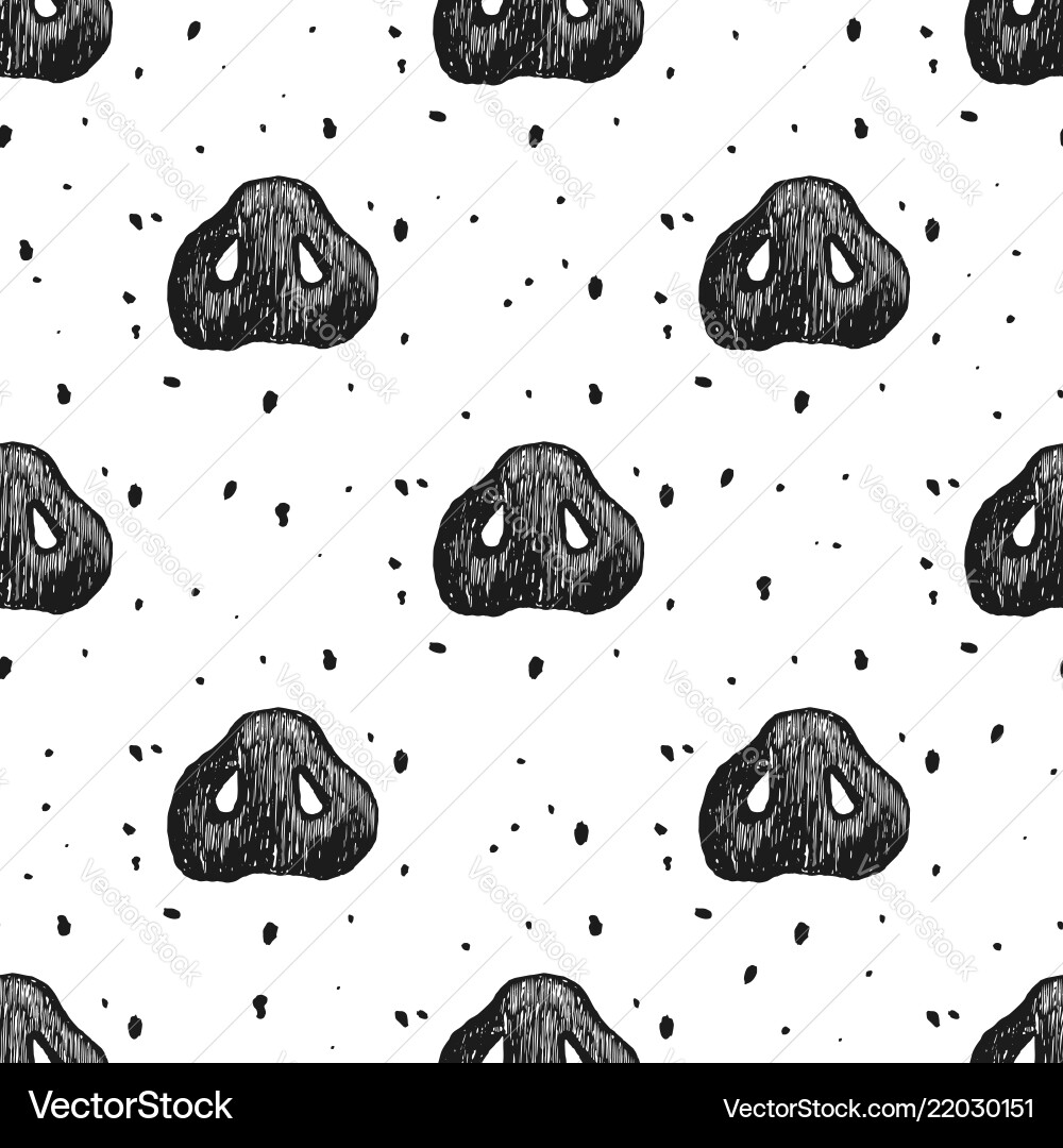 Seamless pattern with pig hoof Seamless pattern with pig hoof Vector Image