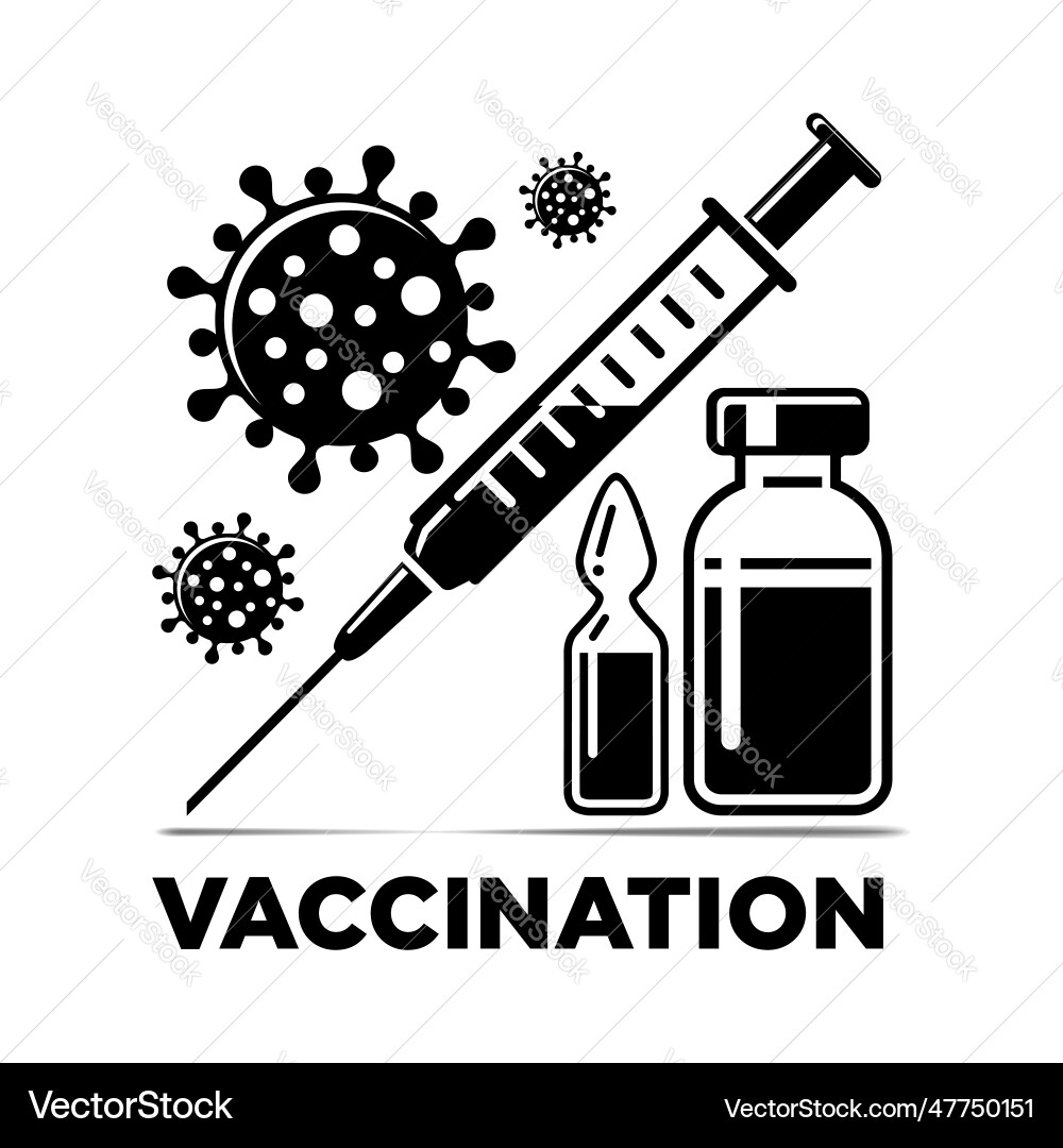 Time to covid vaccination icon Time to covid vaccination icon vector image