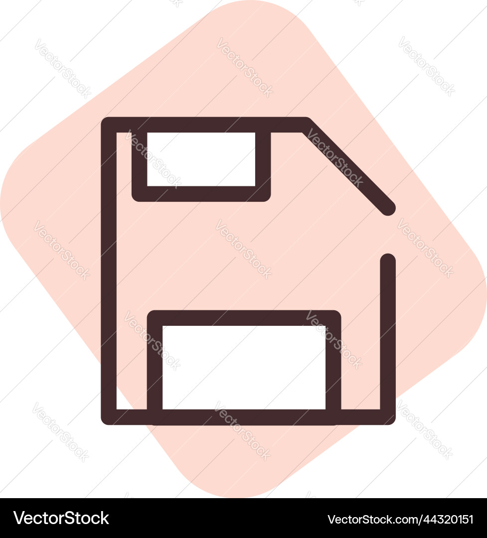 Ui saved document on white background vector image