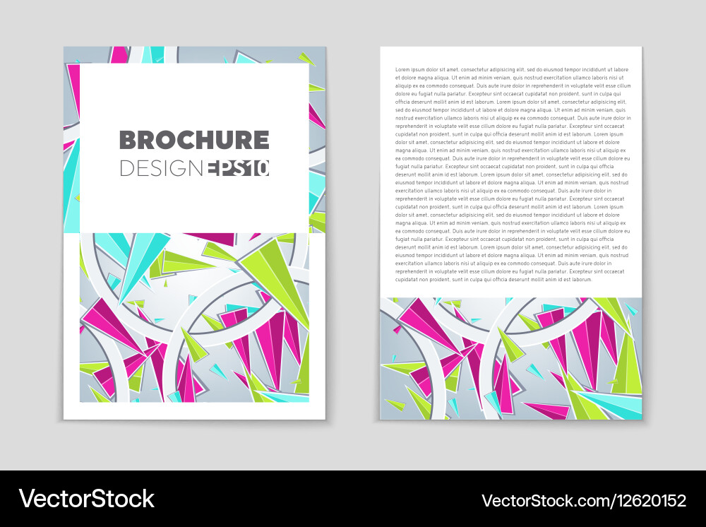 Abstract layout background set for art Vector Image