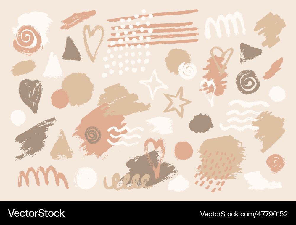 Abstract set of brush splash texture drop stroke Abstract set of brush splash texture drop stroke Vector Image