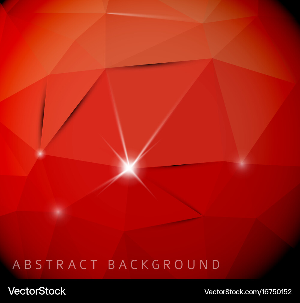 Dynamic Red Triangle Background Vector Image