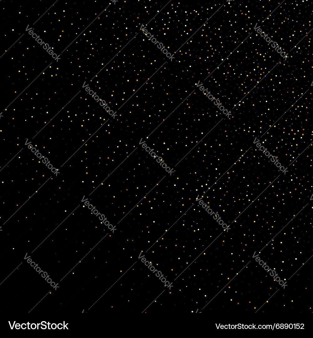 Golden Star Dust Wave Vector Image