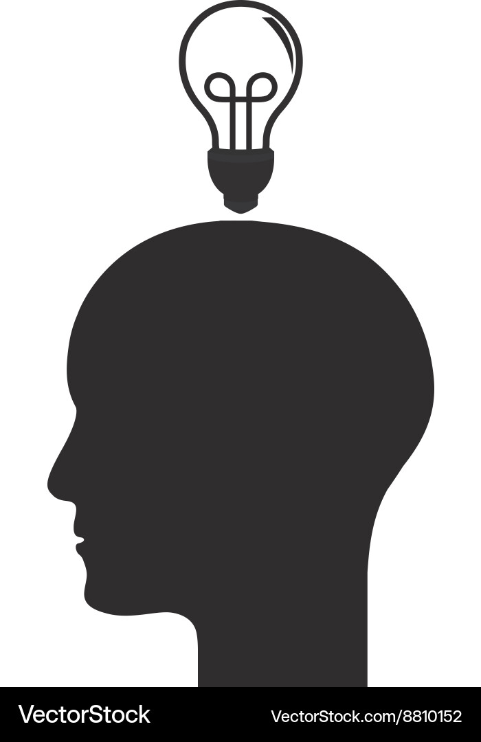 Lightbulb idea vector image