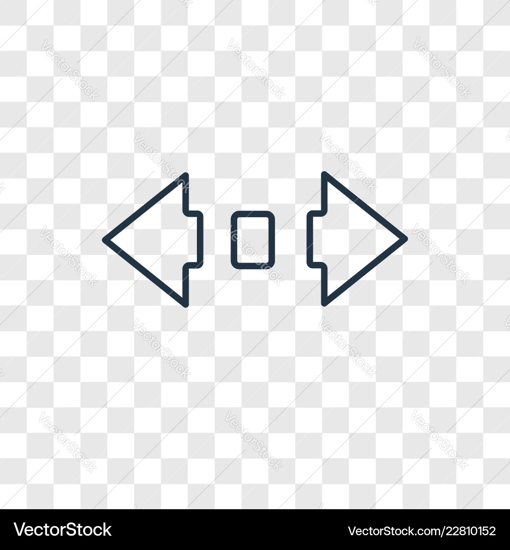 Scroll concept linear icon isolated Scroll concept linear icon isolated vector image