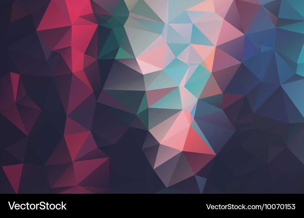 Abstract 2d triangle background vector image