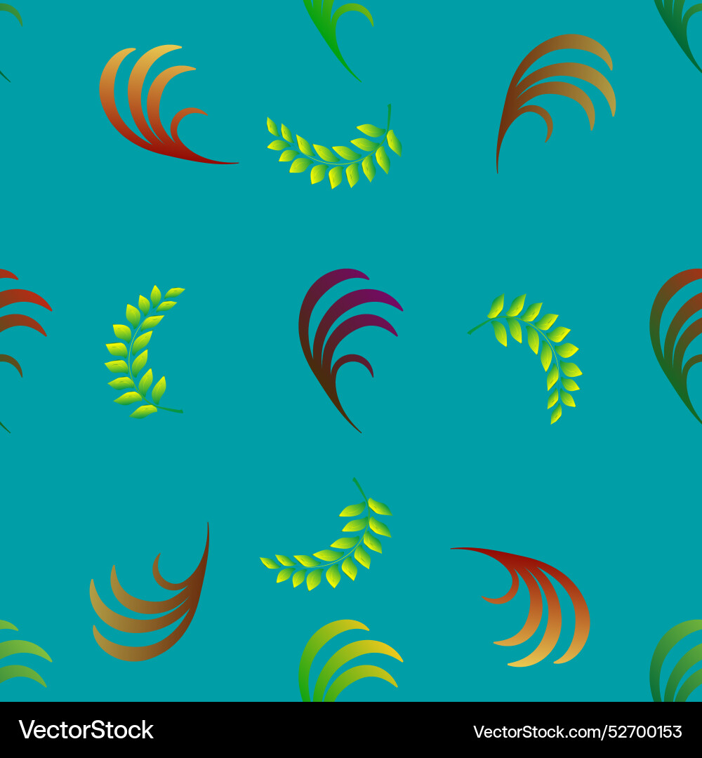 Abstract colorful twigs seamless pattern Abstract colorful twigs seamless pattern Vector Image