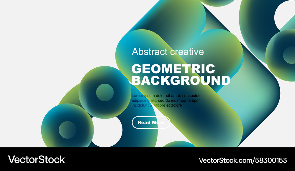Abstract geometric shapes overlap creating Vector Image