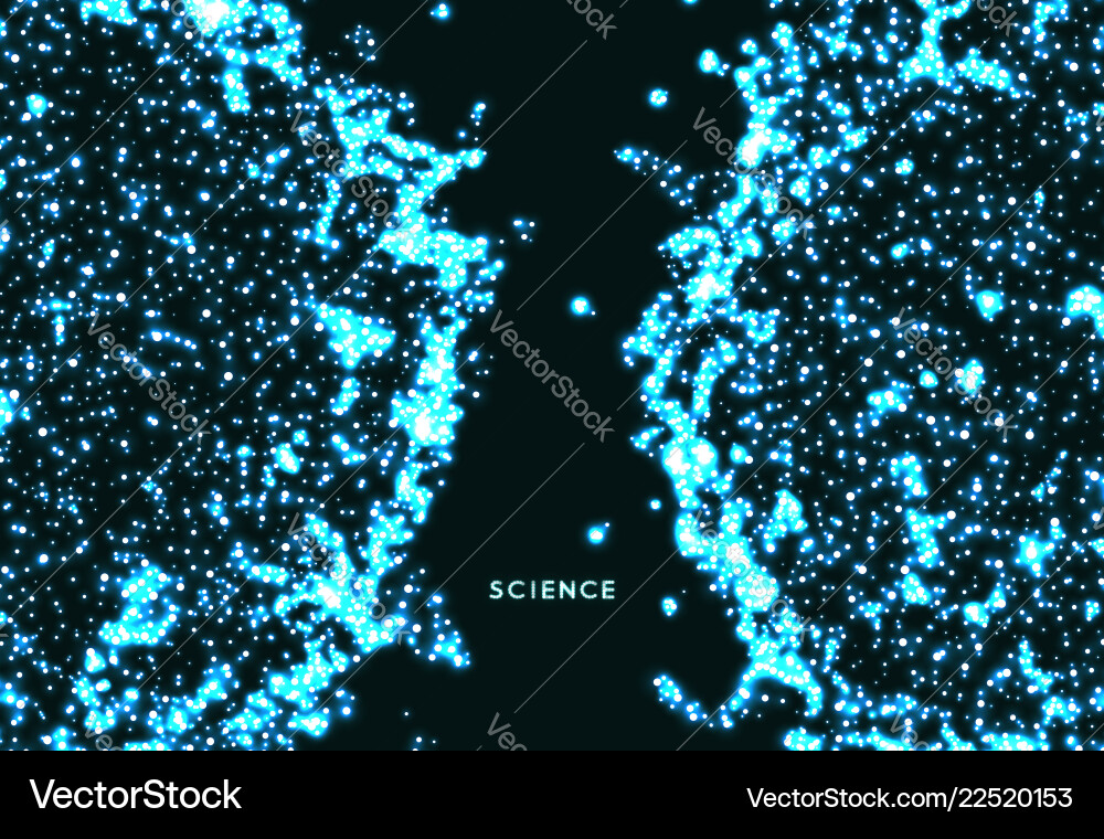 Abstract Glowing Particle Background vector image