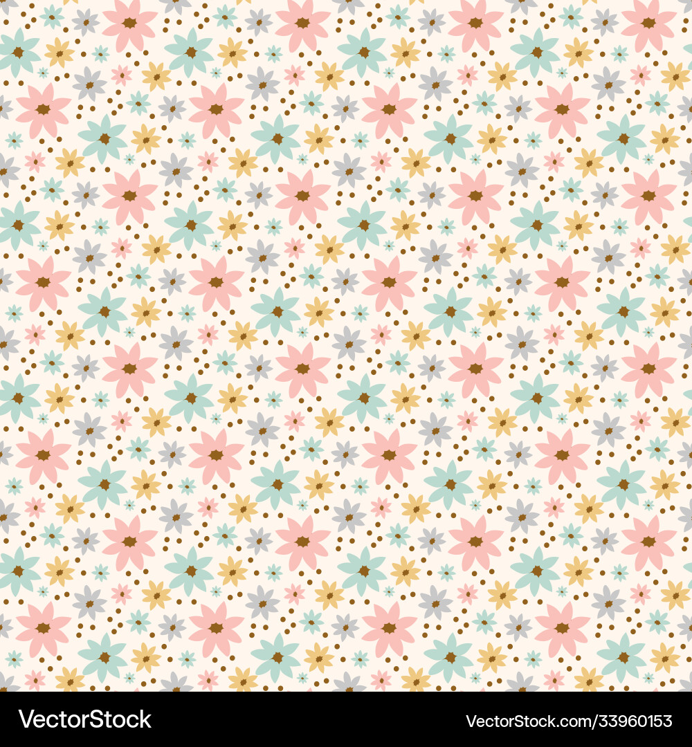 Blumen Blume Muster - Nahtlos Vektorbild