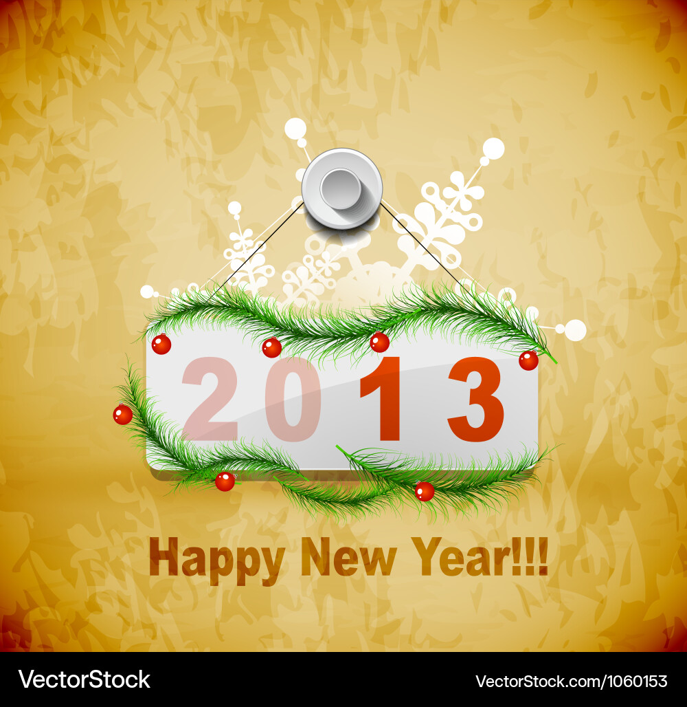 New Year Celebration Background Vector Image