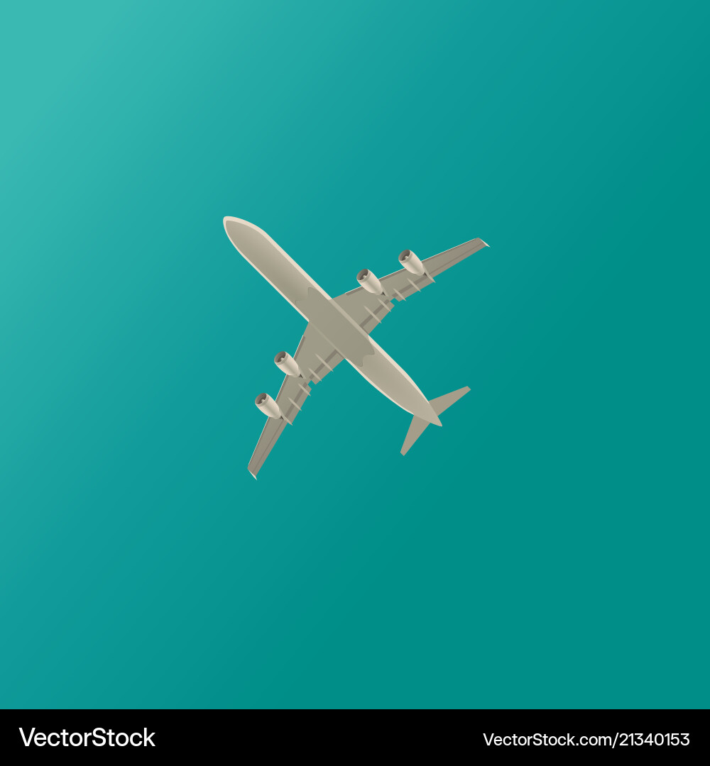 Plane in clouds 2 Royalty Free Vector Image - VectorStock