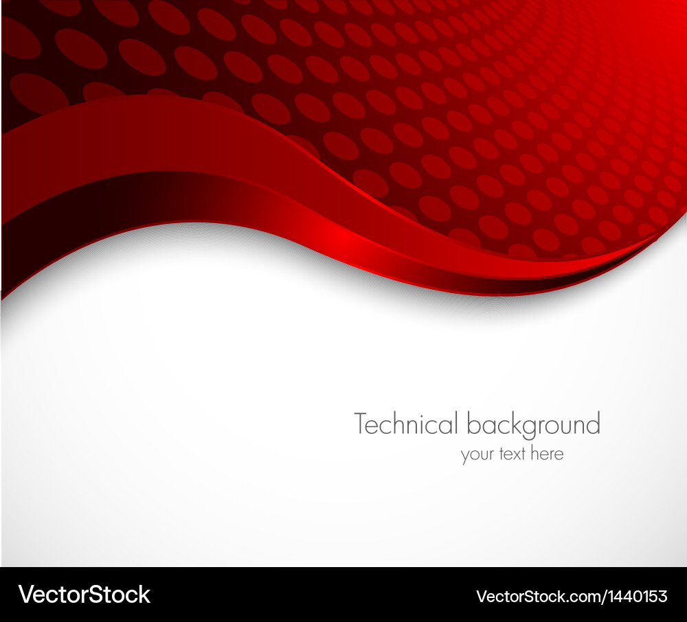 Red Wavy abstrakter Hintergrund Vektorbild